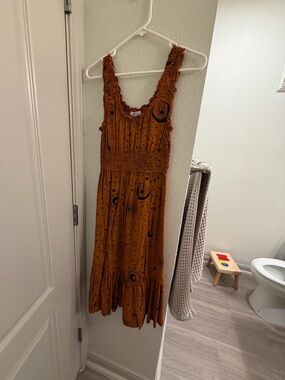 Sunset Brown Celestial Maxi Dress - Women- size  XS